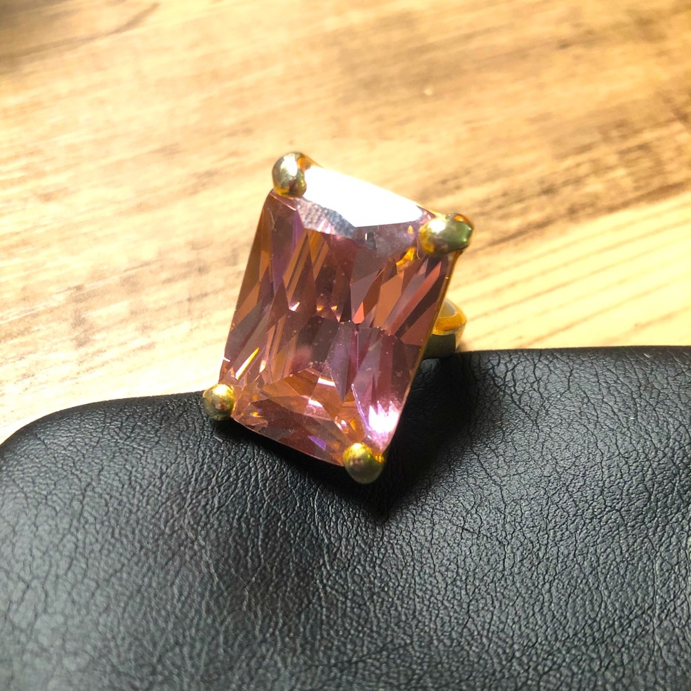 Huge Statement Ring - Pink Stone